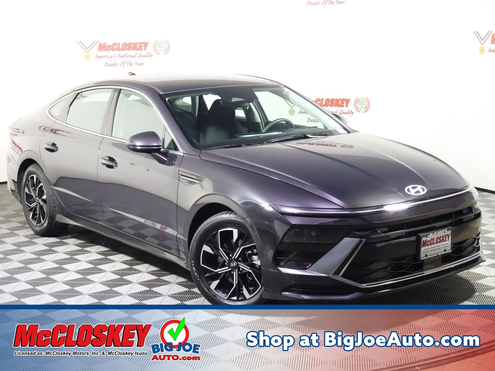 Carbon Blue 2024 Hyundai Sonata Sedan Front-Wheel Drive 8-Speed Automatic