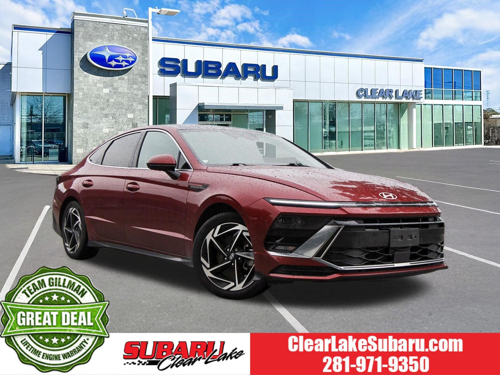 Ultimate red 2024 Hyundai Sonata Sedan Front-Wheel Drive 8-Speed Automatic