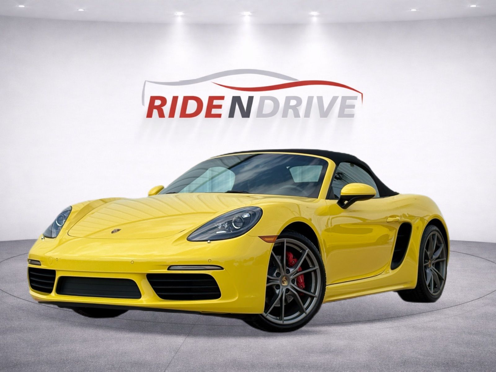 Racing Yellow 2021 Porsche 718 Boxster S RWD Convertible Rear-Wheel Drive 7-Speed Automatic