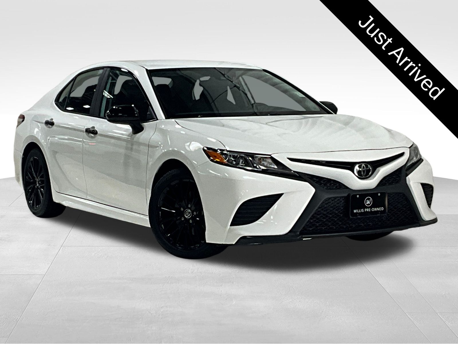 Super White 2020 Toyota Camry SE Nightshade AWD Sedan All-Wheel Drive 8-Speed Automatic