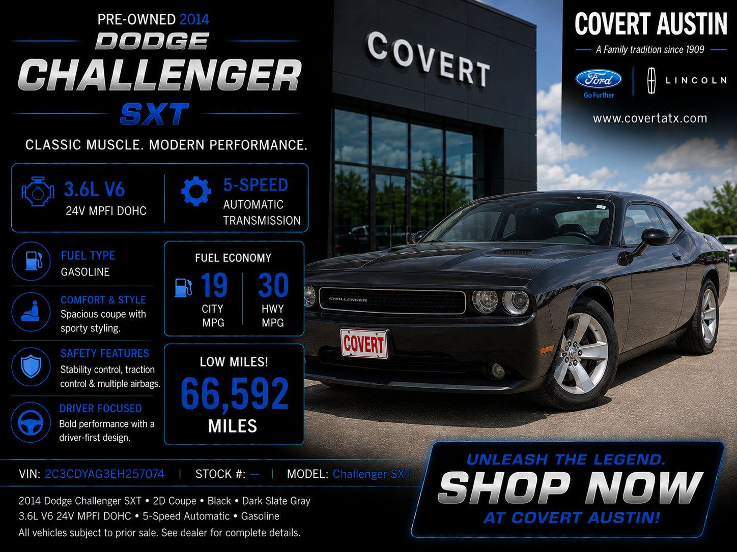2014 Dodge Challenger SXT RWD