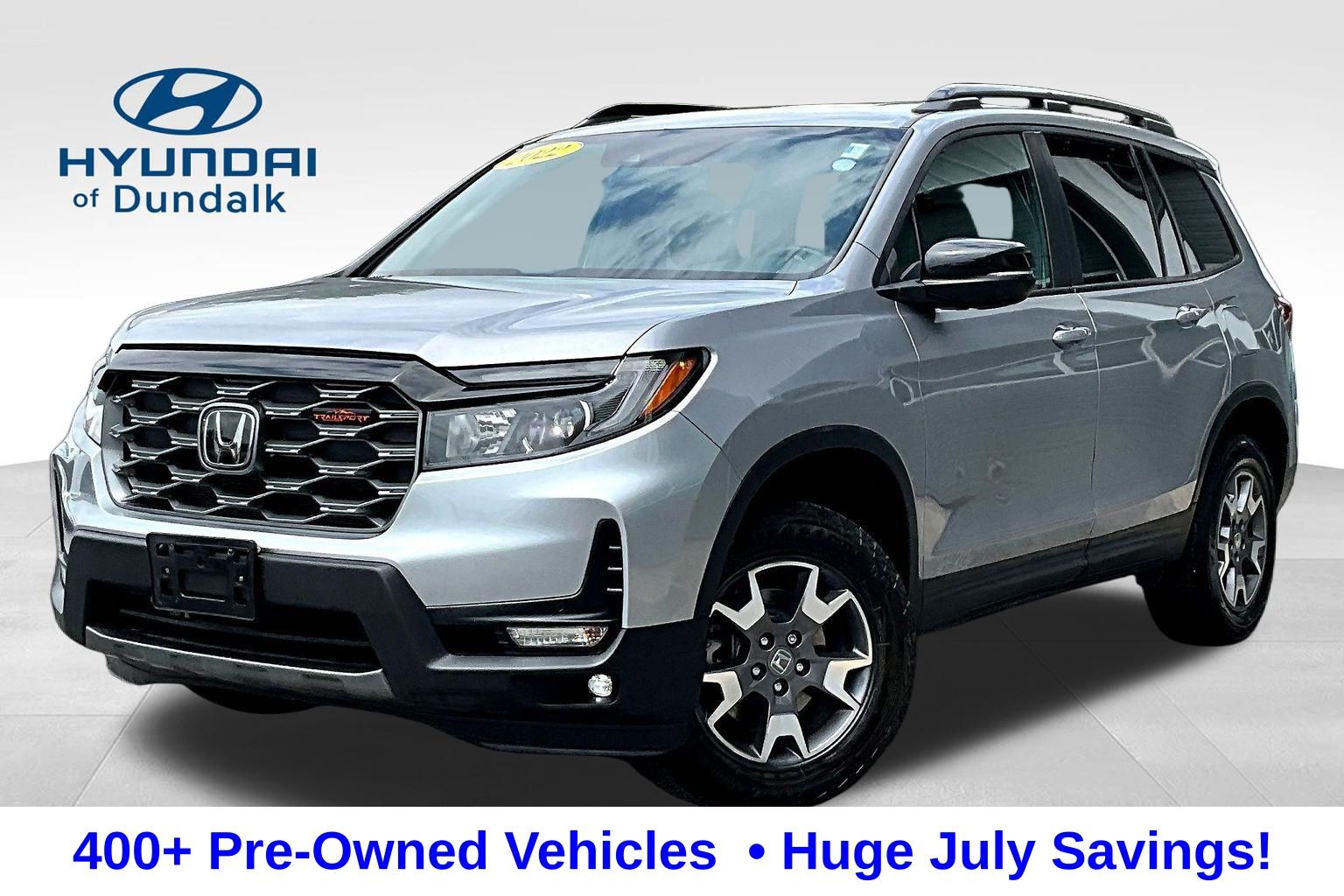 Silver 2022 Honda Passport SUV / Crossover All-Wheel Drive 9-Speed Automatic