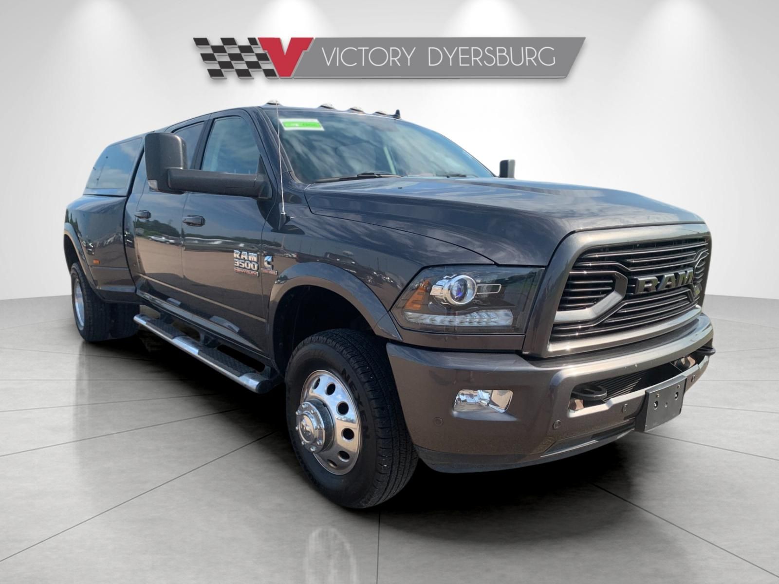Crystal Metallic 2018 RAM 3500 Pickup Truck Four-Wheel Drive 6-Speed Automatic