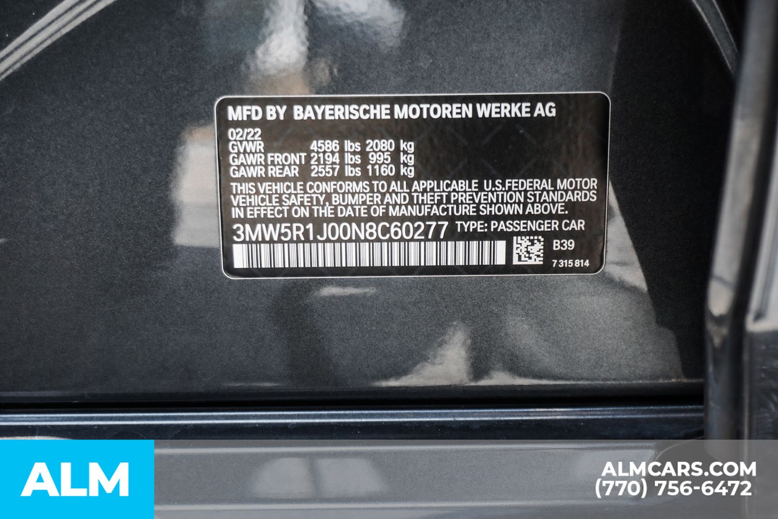 Used 2022 Gray BMW 330i image 62