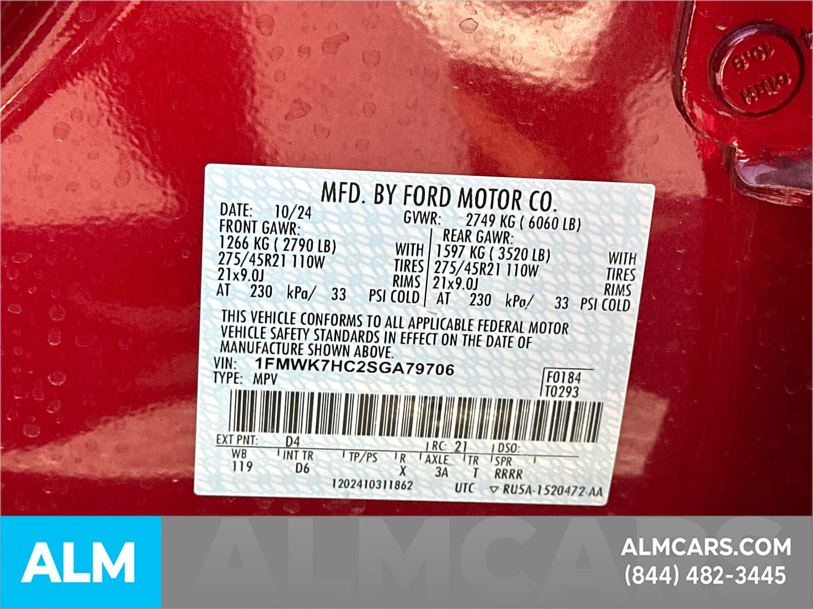 Used 2025 Red Ford Platinum image 40