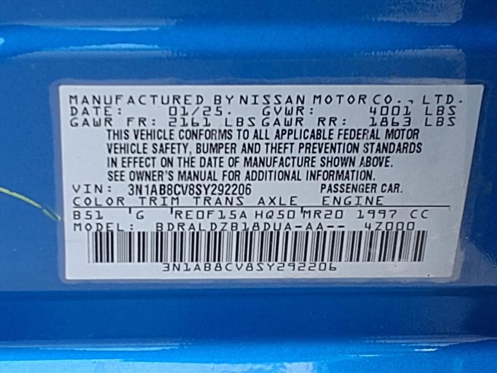 2025 Nissan Sentra SV Blue at Bravo Nissan