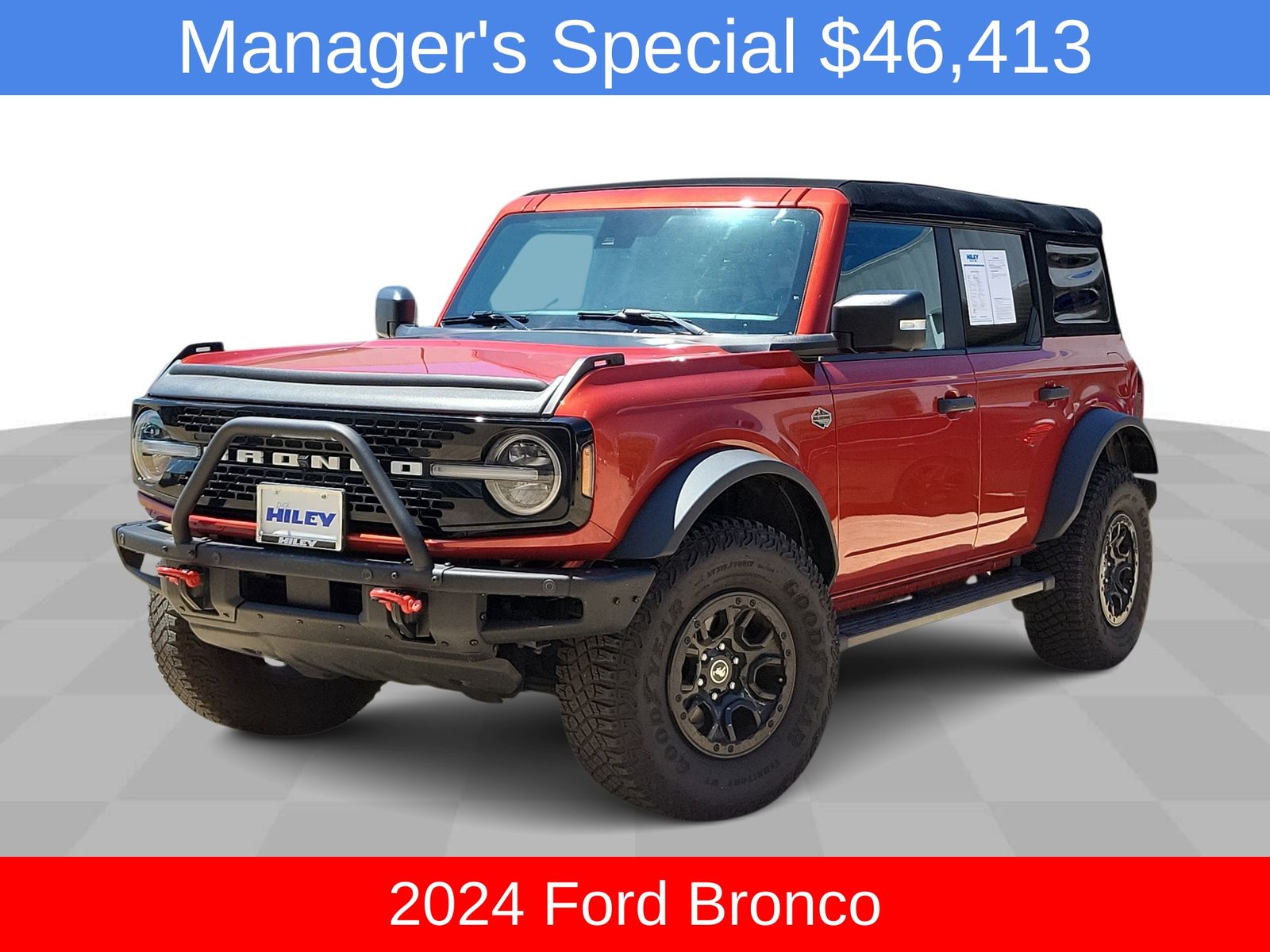 Chili Pepper Red 2024 Ford Bronco SUV / Crossover Four-Wheel Drive Automatic