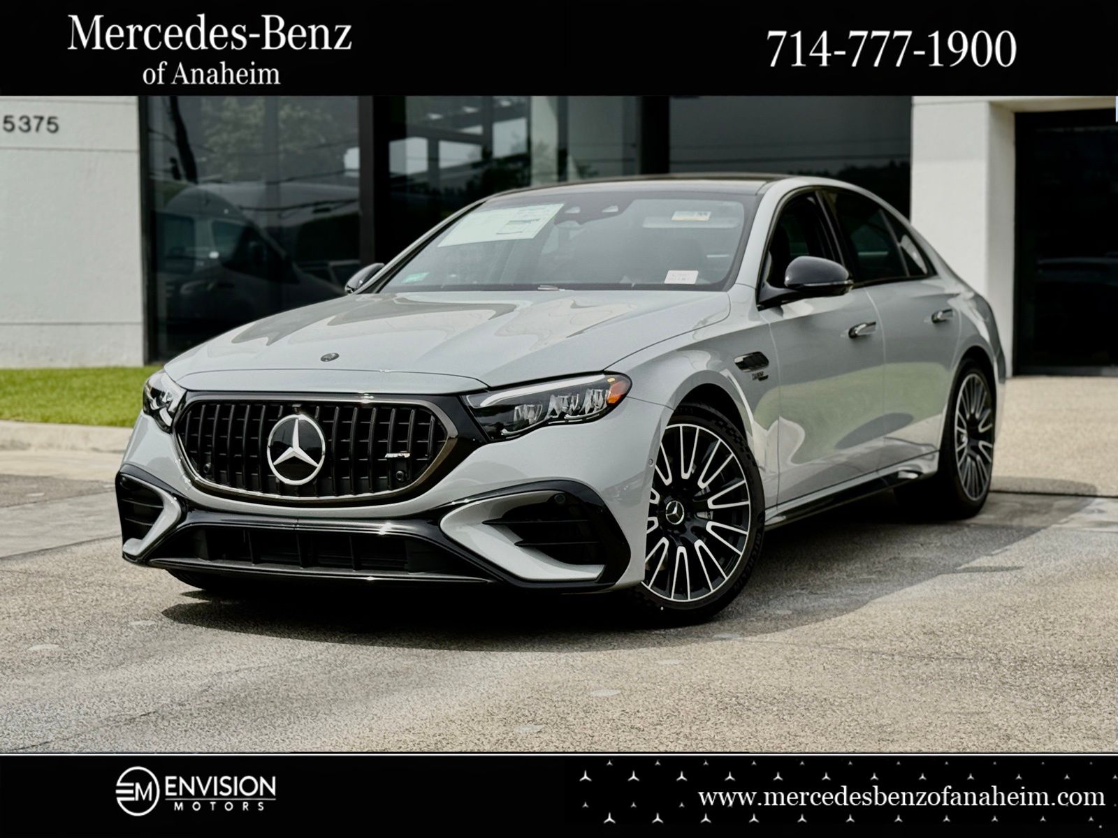 Gray (MANUFAKTUR Alpine Grey) 2026 Mercedes-Benz E-Class AMG E 53 Hybrid 4MATIC+ Sedan All-Wheel Drive 9-Speed Automatic