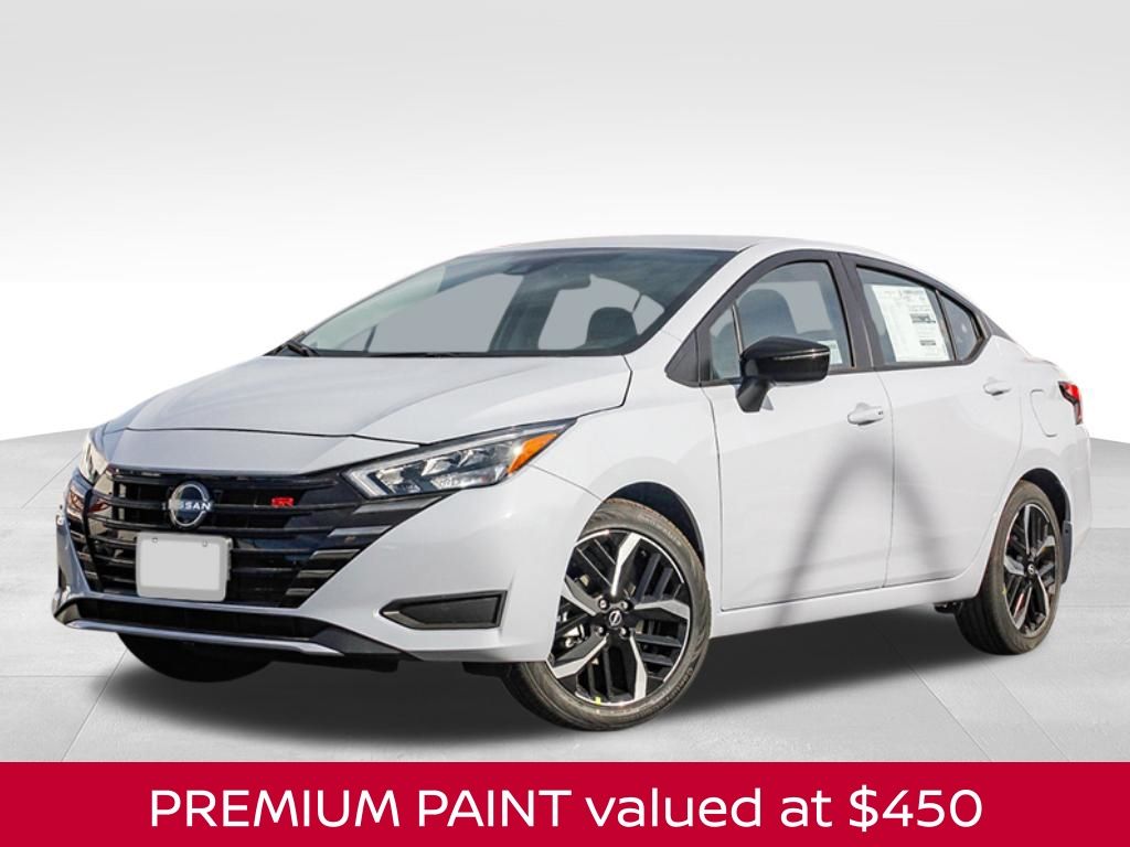 Gray Sky Pearl 2025 Nissan Versa SR FWD Sedan Front-Wheel Drive Continuously Variable Transmission
