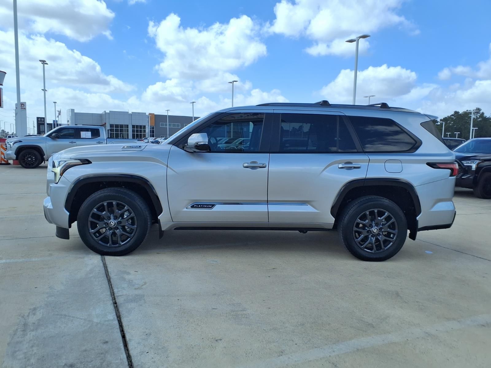 2025 Toyota Sequoia Platinum Silver at Bayway Cadillac of The Woodlands