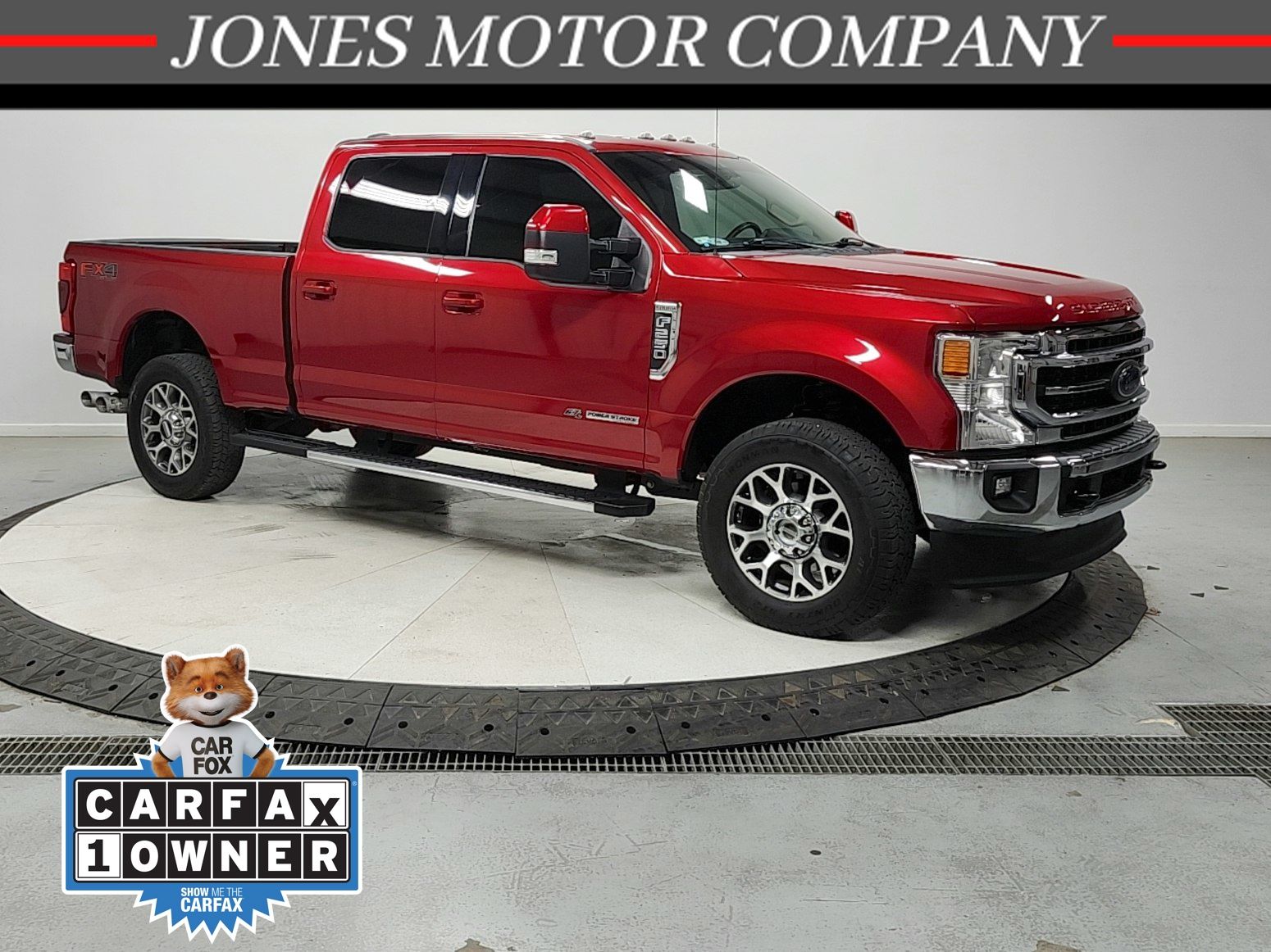 Rapid Red Metallic Tinted Clearcoat 2021 Ford F-250 Super Duty Lariat Crew Cab 4WD Pickup Truck Four-Wheel Drive Automatic