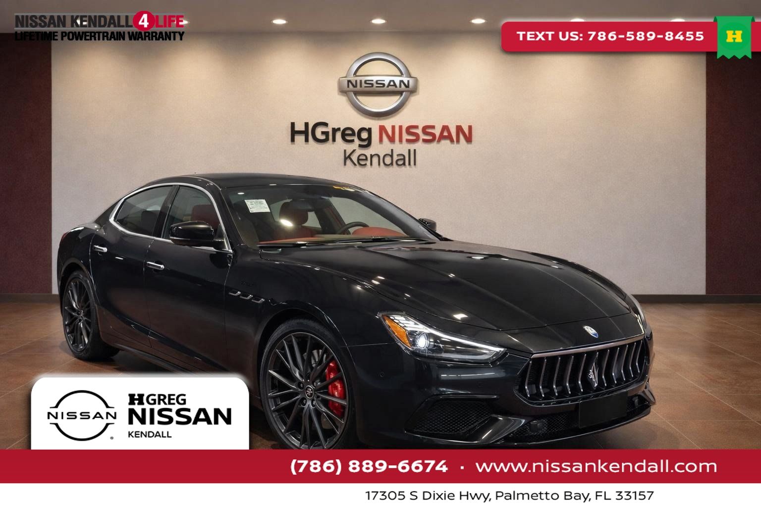 Black 2022 Maserati Ghibli Sedan Rear-Wheel Drive 8-Speed Automatic