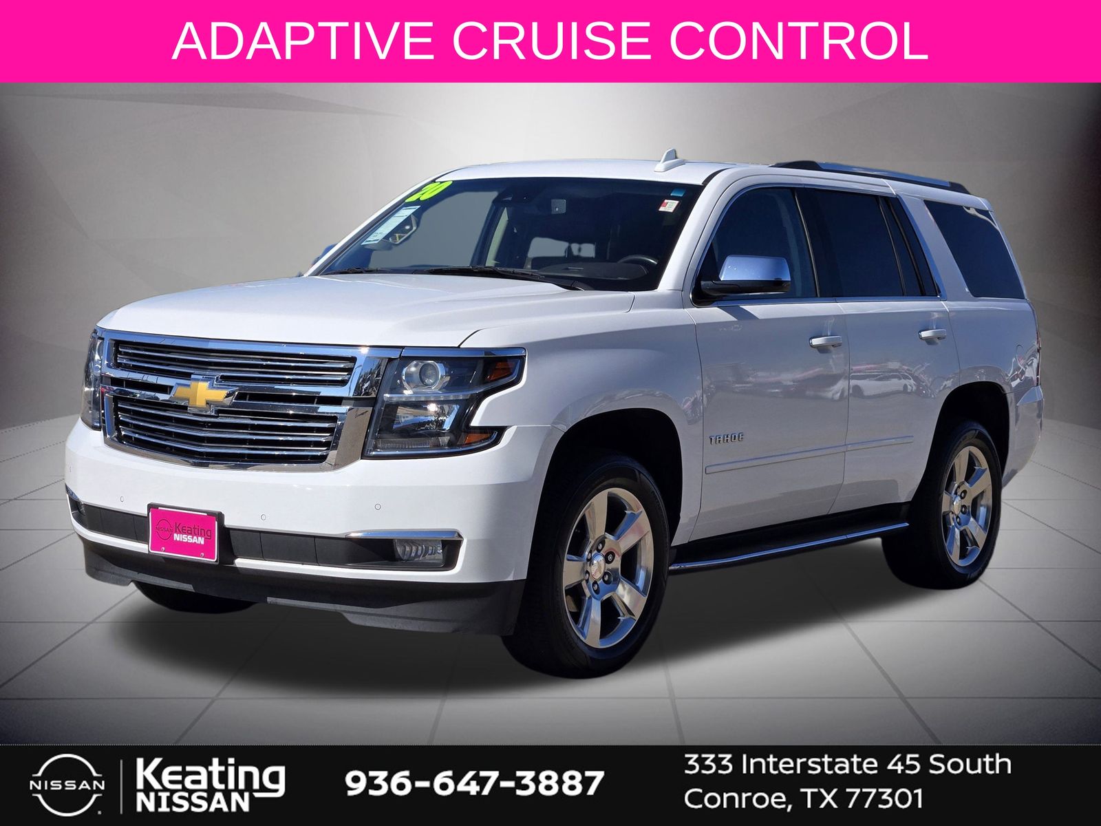 2020 Chevrolet Tahoe Premier White at Classic Elite Chevrolet Sugar Land