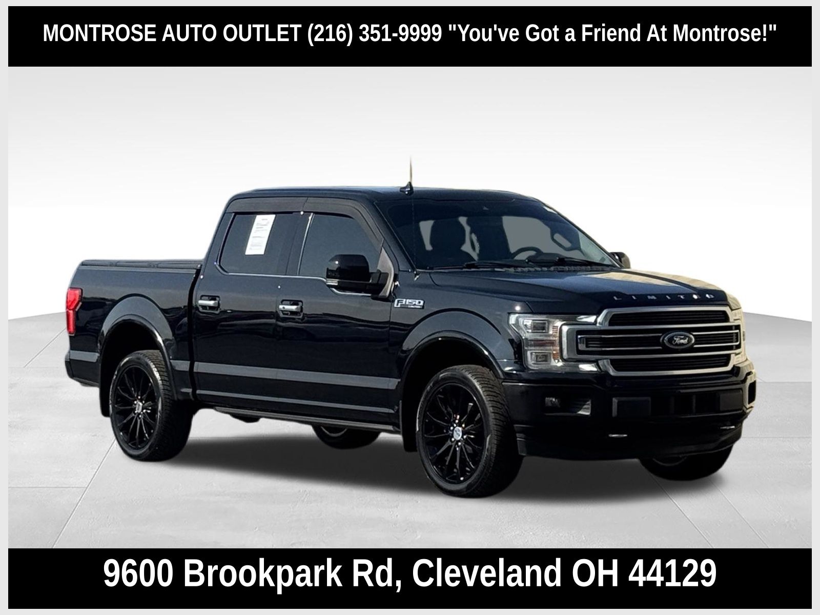Black 2020 Ford F-150 Pickup Truck Four-Wheel Drive Automatic