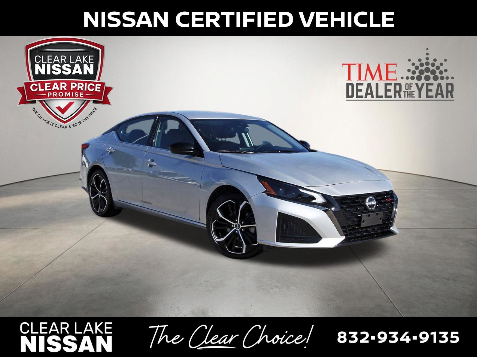 Brilliant Silver Metallic 2025 Nissan Altima Sedan Front-Wheel Drive Continuously Variable Transmission
