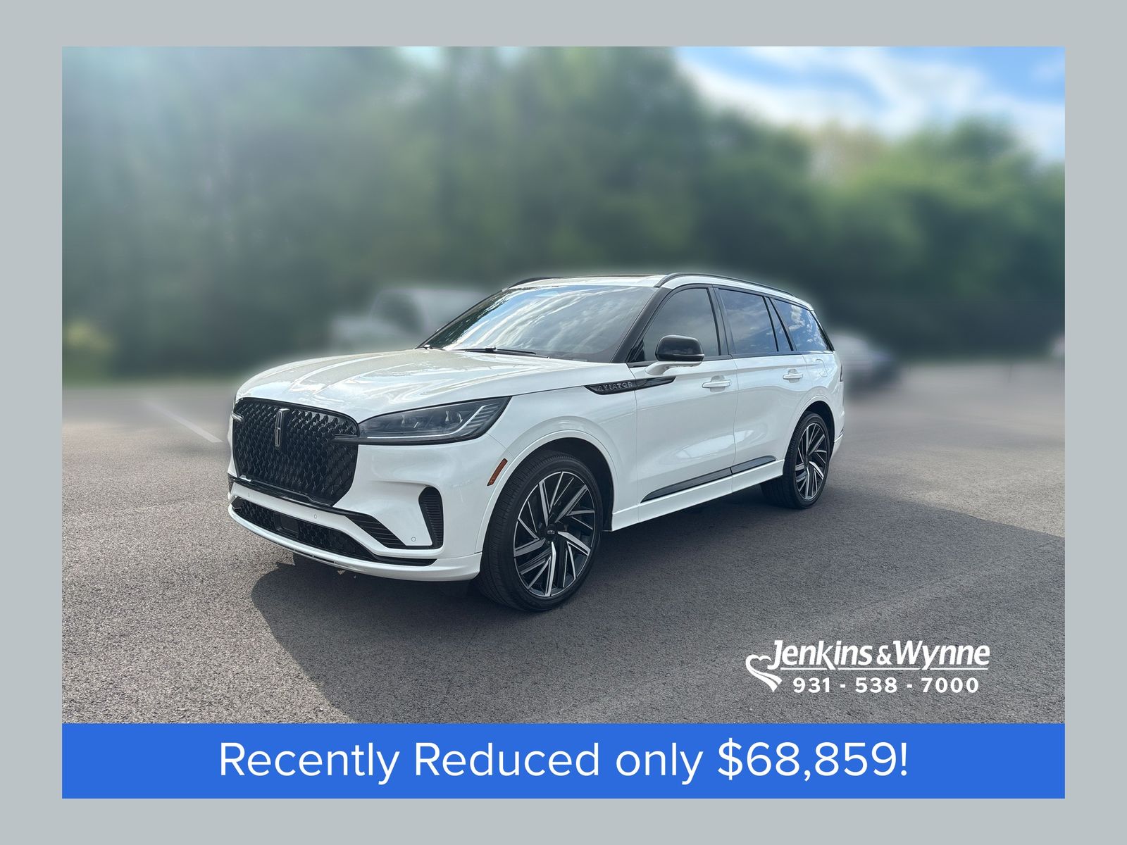 Pristine White Metallic Tri-Coat 2025 Lincoln Aviator SUV / Crossover All-Wheel Drive Automatic