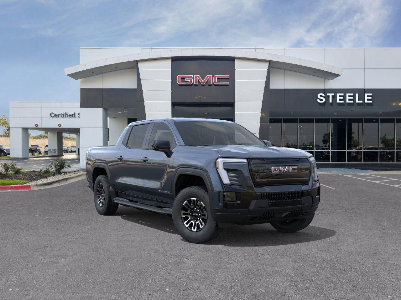 Deep Ocean Metallic 2026 GMC Sierra EV Pickup Truck All-Wheel Drive 1-Speed Automatic