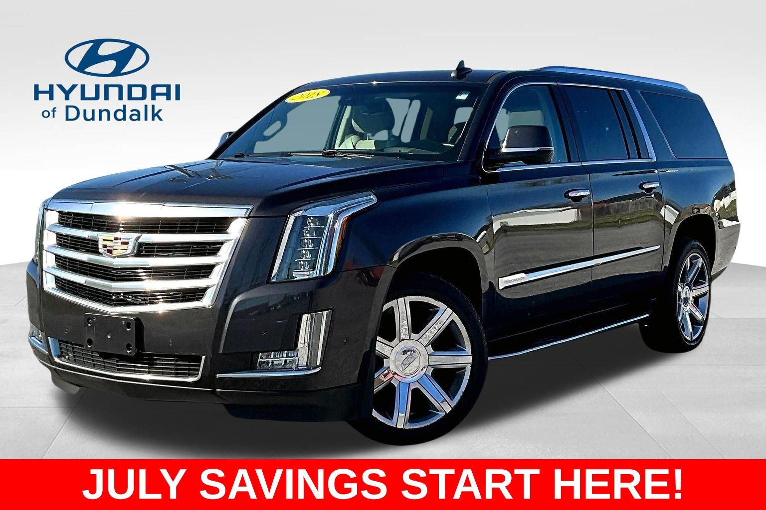 Dark Granite Metallic 2018 Cadillac Escalade ESV SUV / Crossover Four-Wheel Drive 