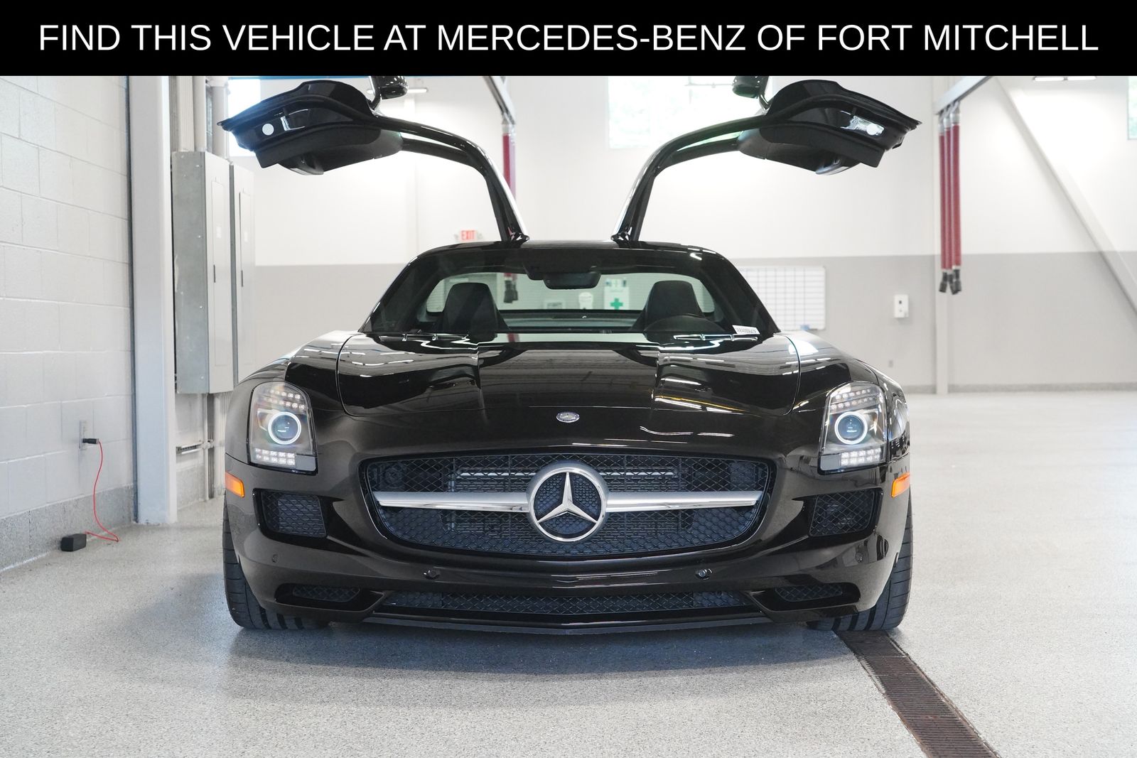 Obsidian Black Metallic 2011 Mercedes-Benz SLS Coupe Rear-Wheel Drive 7-Speed Automatic