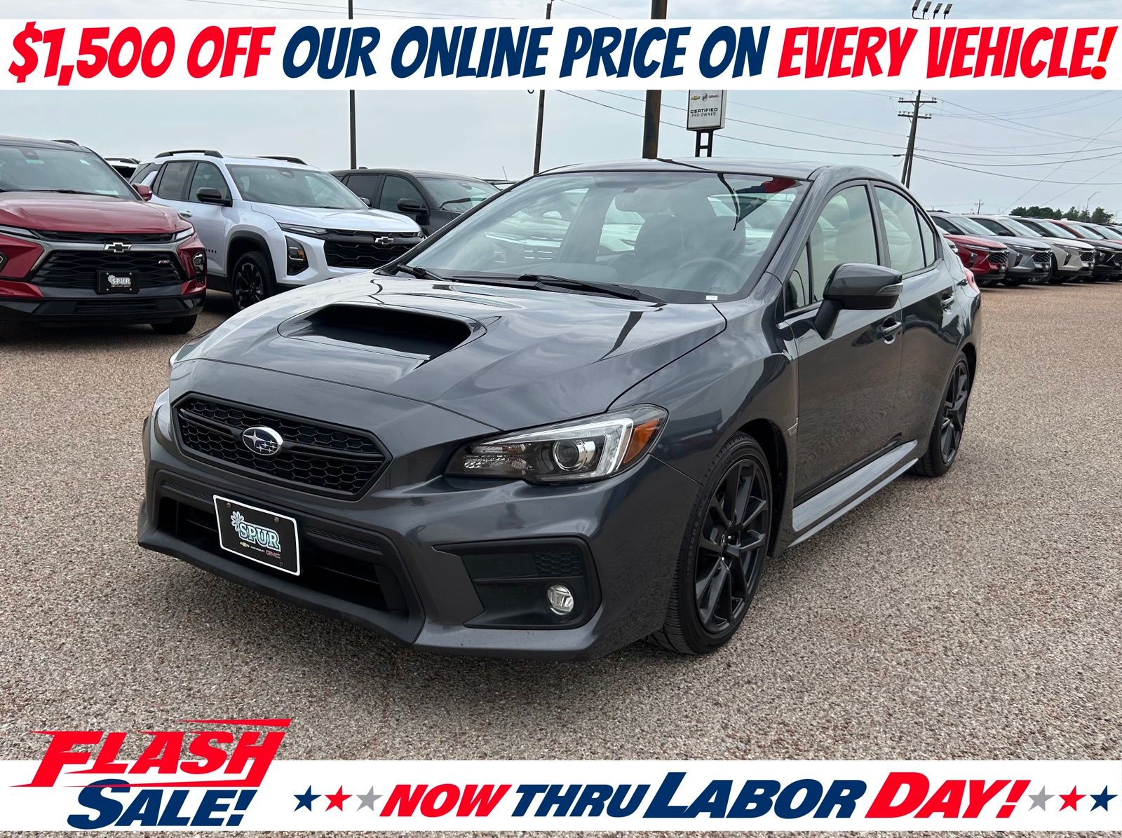 Magnetite Gray Metallic 2021 Subaru WRX Sedan All-Wheel Drive 6-Speed Manual