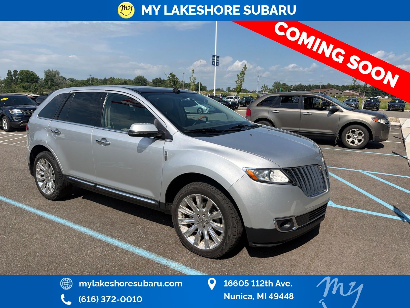 Ingot Silver Metallic 2015 Lincoln MKX SUV / Crossover All-Wheel Drive 6-Speed Automatic