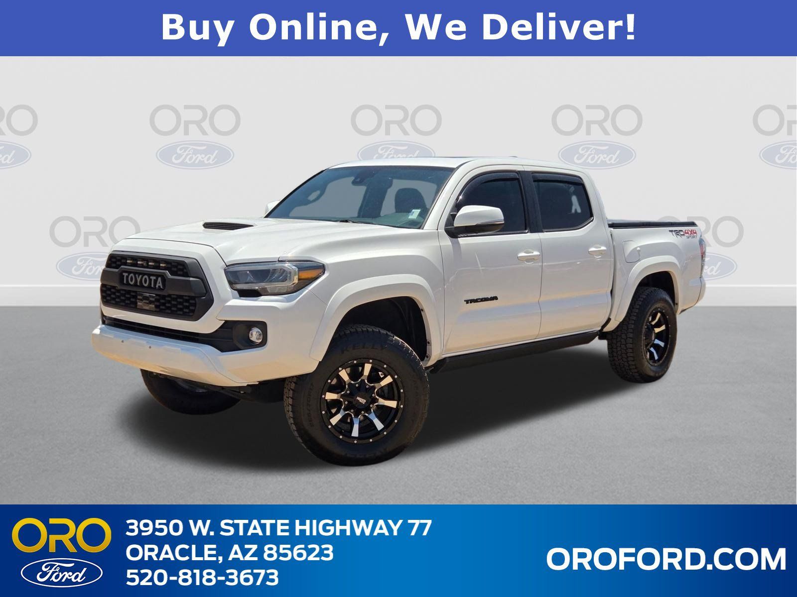 Super White 2020 Toyota Tacoma Pickup Truck Four-Wheel Drive 6-Speed Automatic
