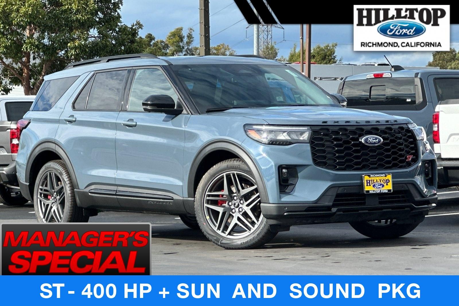 Vapor Blue Metallic 2026 Ford Explorer SUV / Crossover All-Wheel Drive Automatic