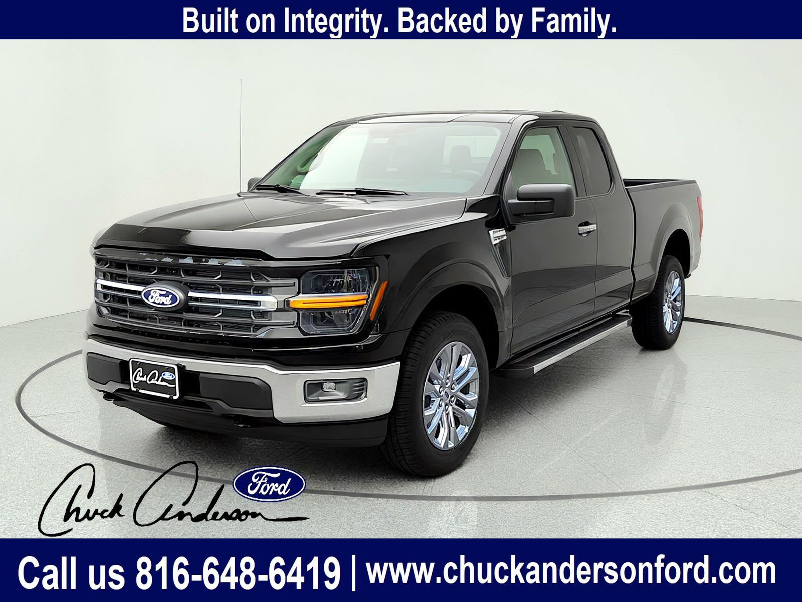 Agate Black Metallic 2026 Ford F-150 Pickup Truck Four-Wheel Drive Automatic