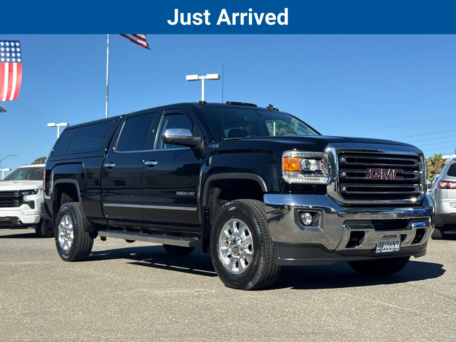 Onyx Black 2015 GMC Sierra 2500HD Pickup Truck Four-Wheel Drive 6-Speed Automatic Overdrive