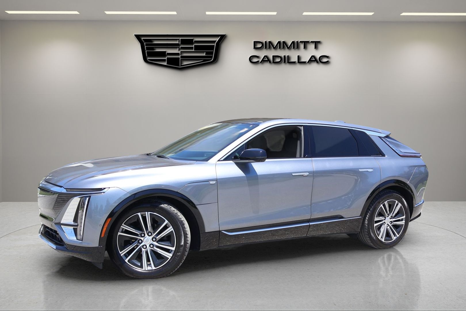 Gray (Satin Steel Metallic) 2023 Cadillac LYRIQ SUV / Crossover Rear-Wheel Drive 1-Speed Automatic