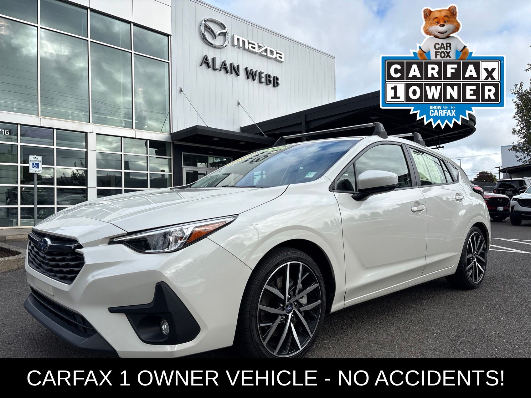 Crystal White Pearl 2024 Subaru Impreza Wagon All-Wheel Drive Continuously Variable Transmission
