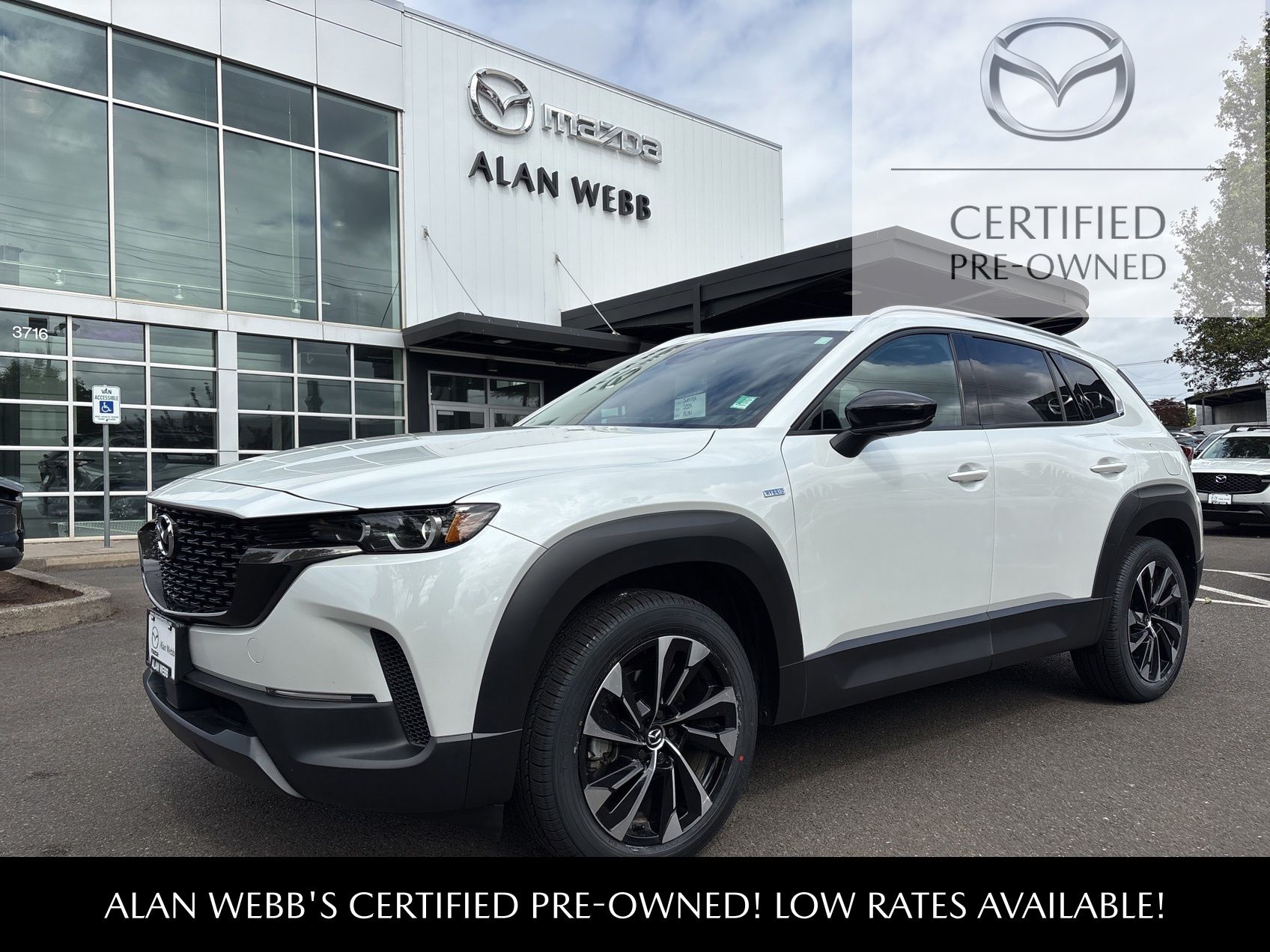 White (Wind Chill Pearl) 2025 Mazda CX-50 Hybrid Premium Plus AWD SUV / Crossover All-Wheel Drive Continuously Variable Transmission
