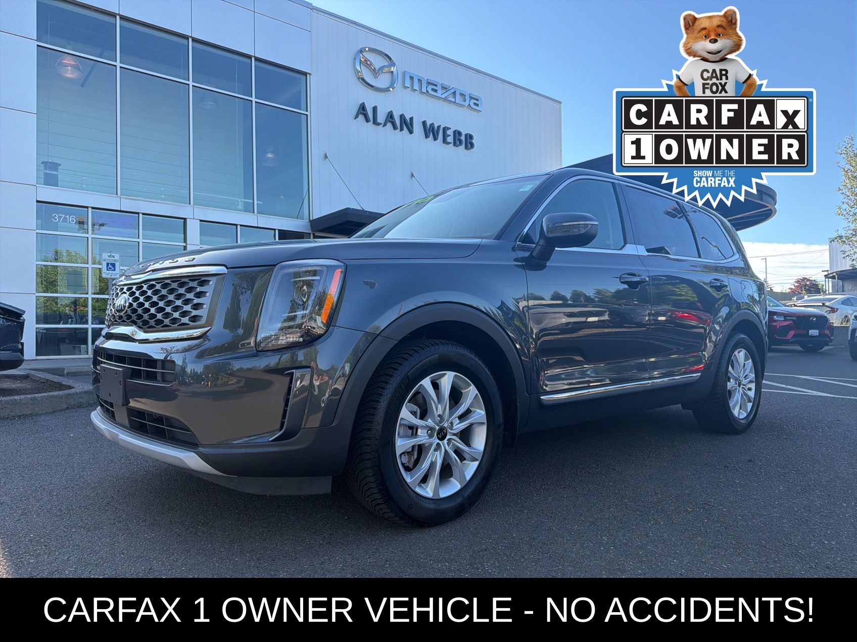 Gravity Gray 2020 Kia Telluride SUV / Crossover All-Wheel Drive 8-Speed Automatic