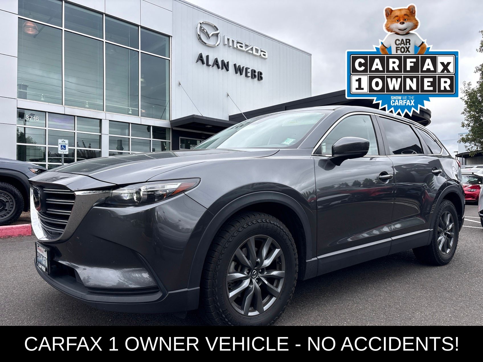 Machine Gray Metallic 2020 Mazda CX-9 SUV / Crossover All-Wheel Drive 6-Speed Automatic