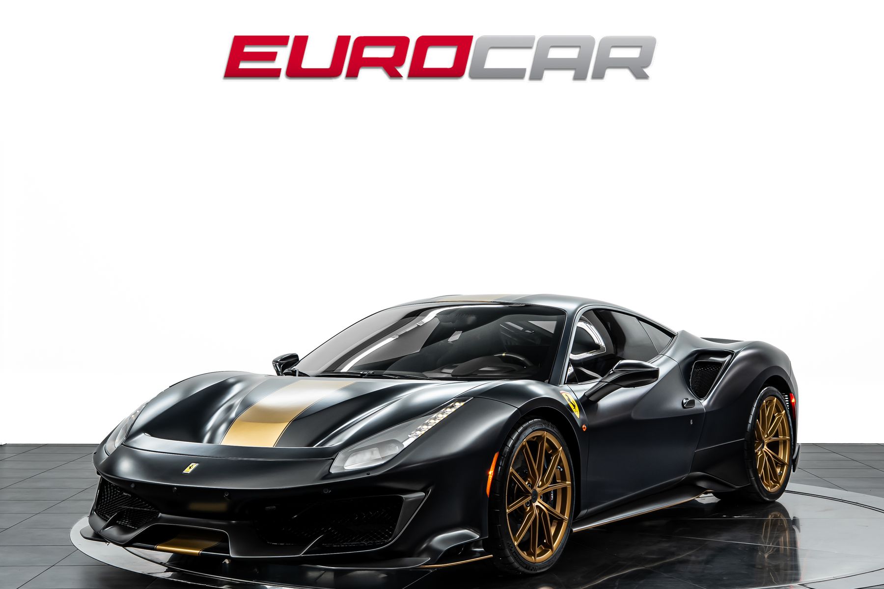 Matte Nero Datona Opaco 2020 Ferrari 488 Coupe Rear-Wheel Drive 7-Speed Automatic