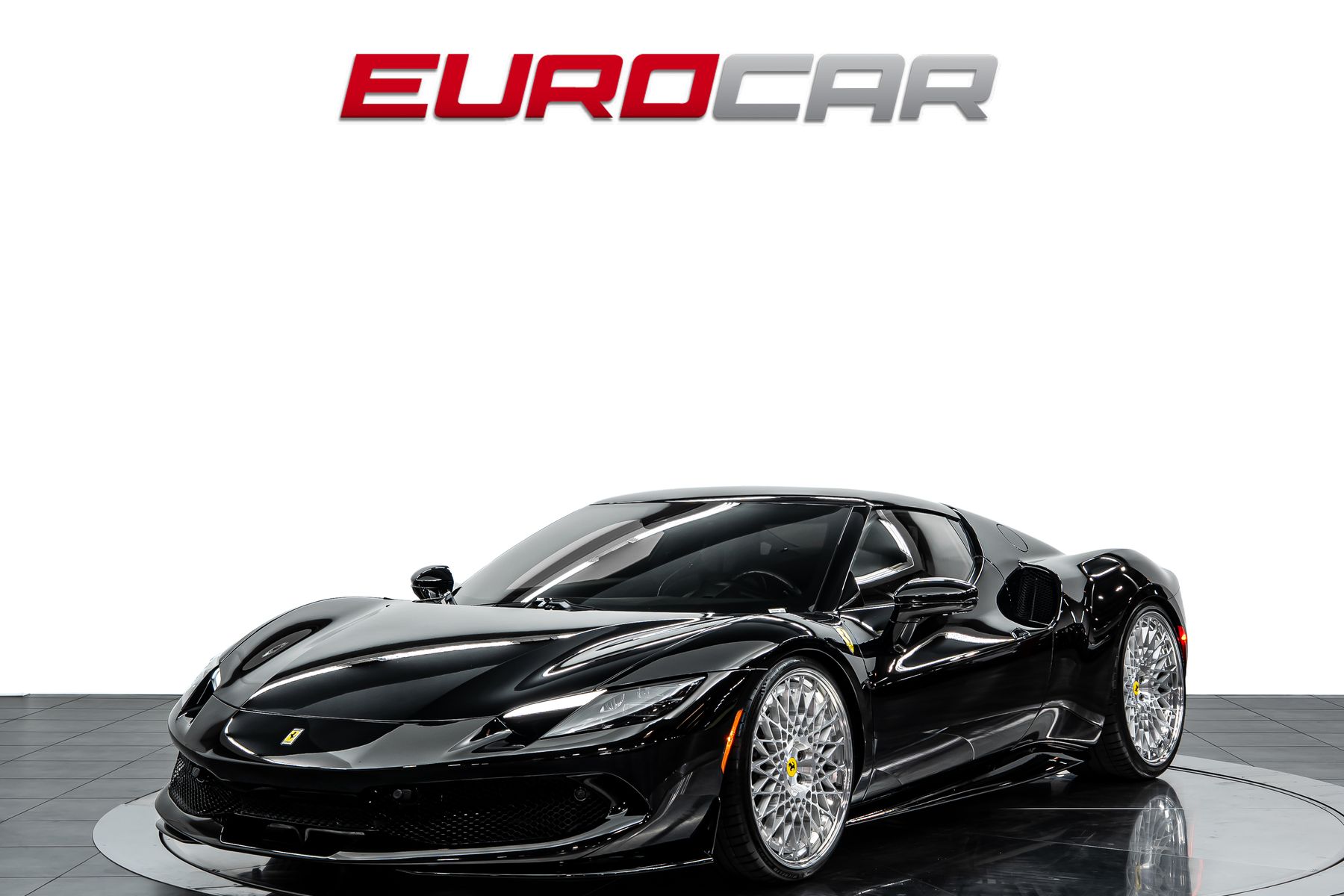 Black 2022 Ferrari 296 GTB Coupe Rear-Wheel Drive 8-Speed Manual
