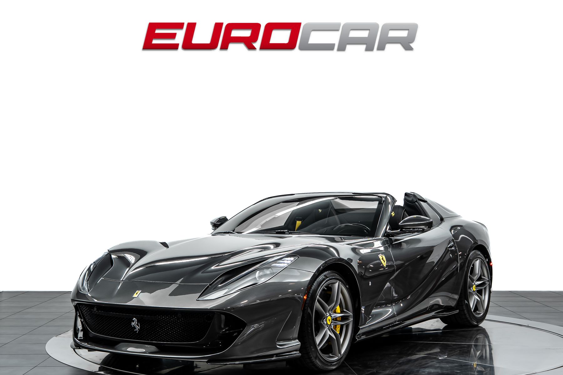 Gray 2023 Ferrari 812 GTS Convertible RWD Convertible Rear-Wheel Drive 7-Speed Automatic
