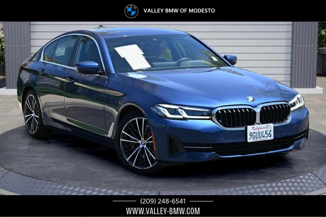 Phytonic Blue Metallic 2023 BMW 5 Series Sedan Rear-Wheel Drive 8-Speed Automatic