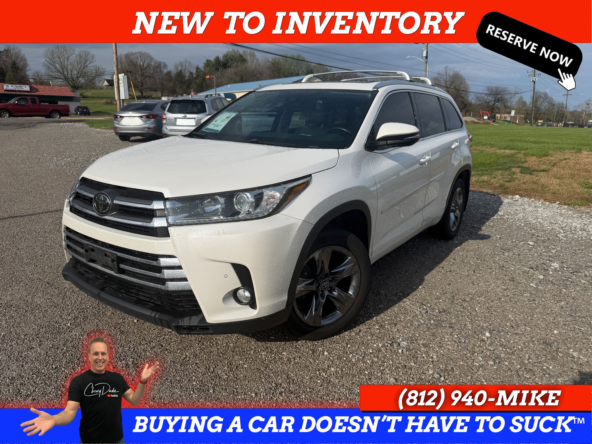 White (Blizzard Pearl) 2017 Toyota Highlander Limited Platinum AWD SUV / Crossover All-Wheel Drive 8-Speed Automatic