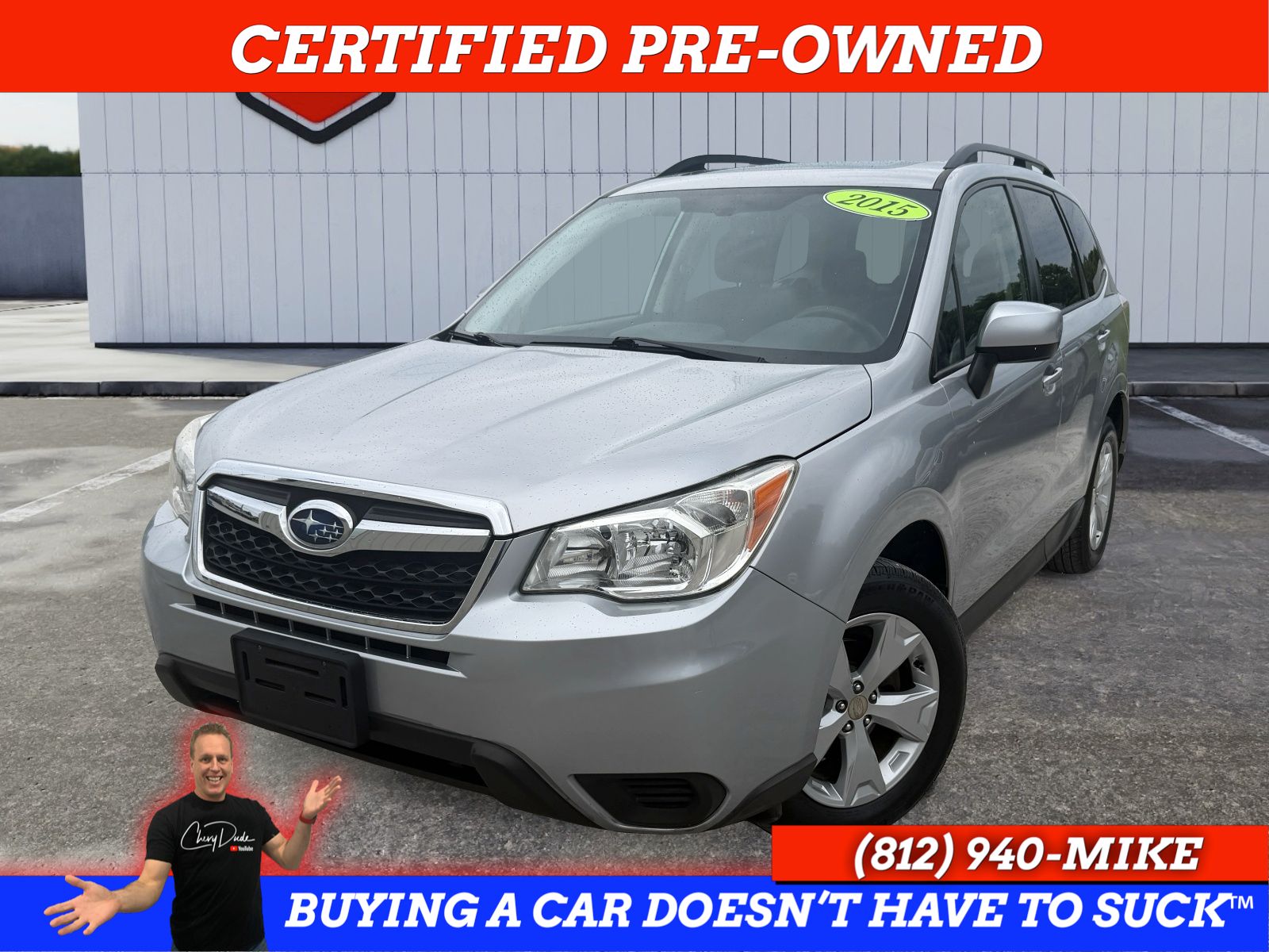 Ice Silver Metallic 2015 Subaru Forester SUV / Crossover All-Wheel Drive Continuously Variable Transmission