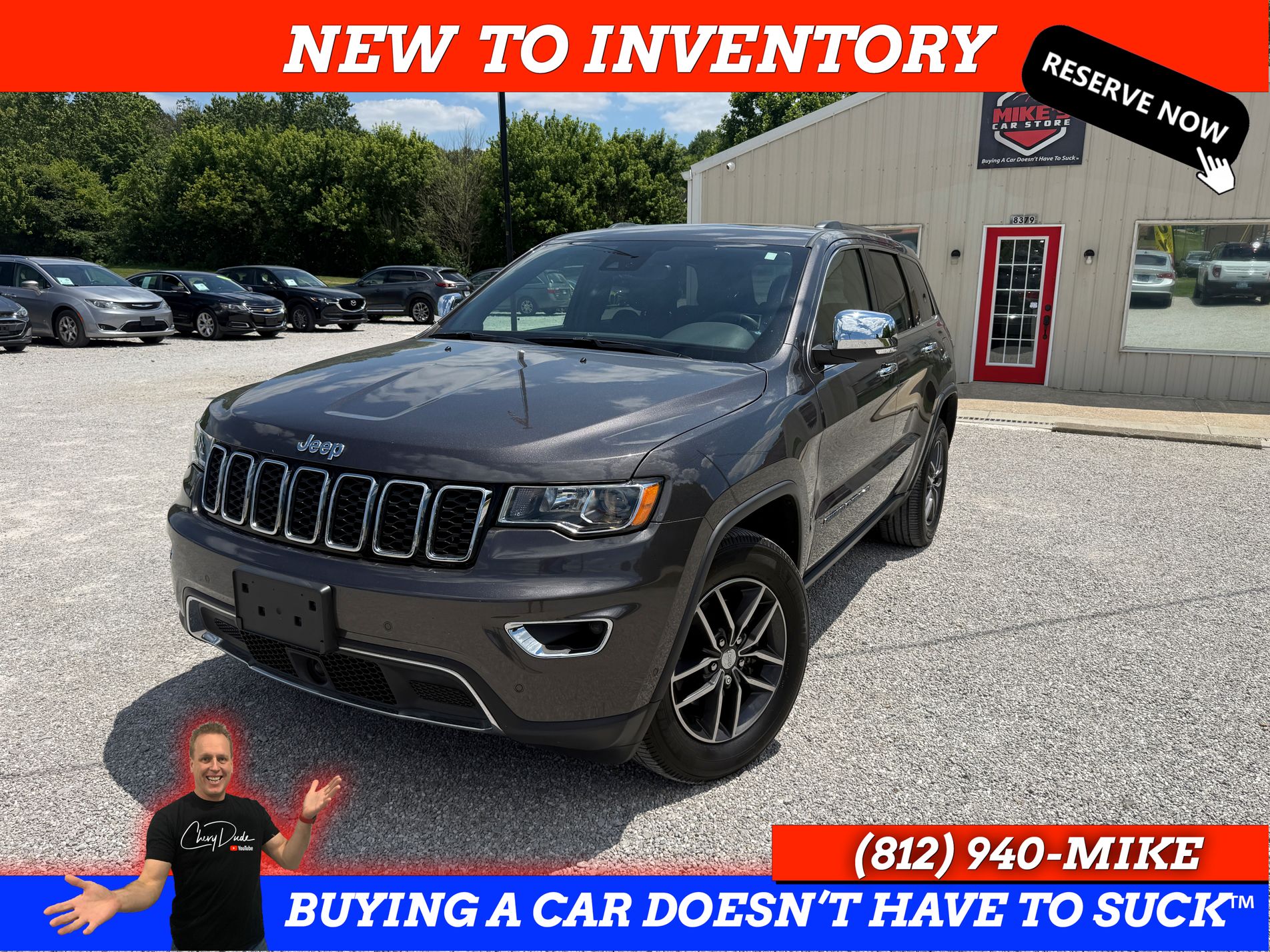 Gray (Granite Crystal Metallic Clearcoat) 2018 Jeep Grand Cherokee Limited 4WD SUV / Crossover Four-Wheel Drive 8-Speed Automatic