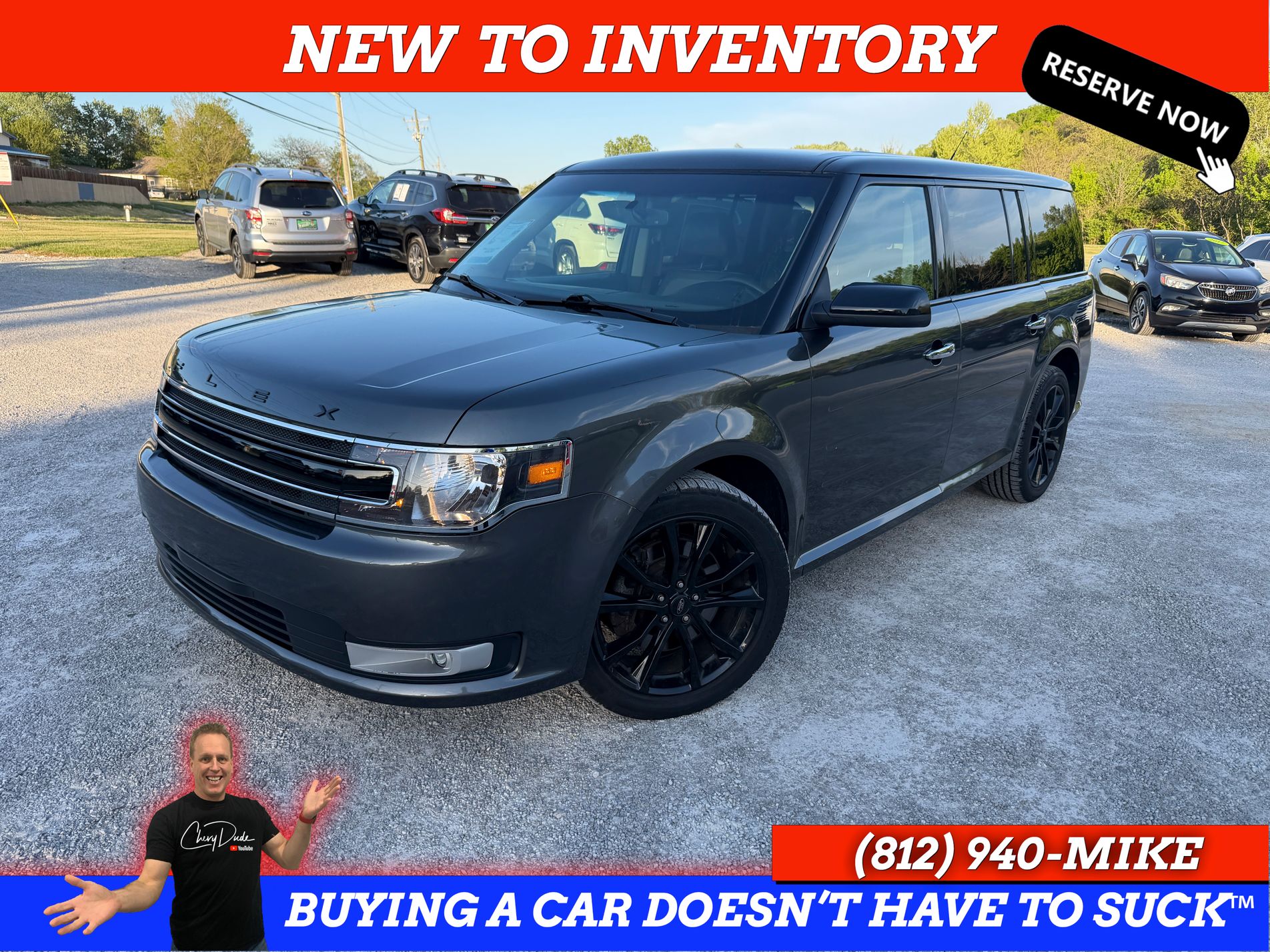 Gray (Magnetic) 2019 Ford Flex SEL AWD SUV / Crossover All-Wheel Drive 6-Speed Automatic