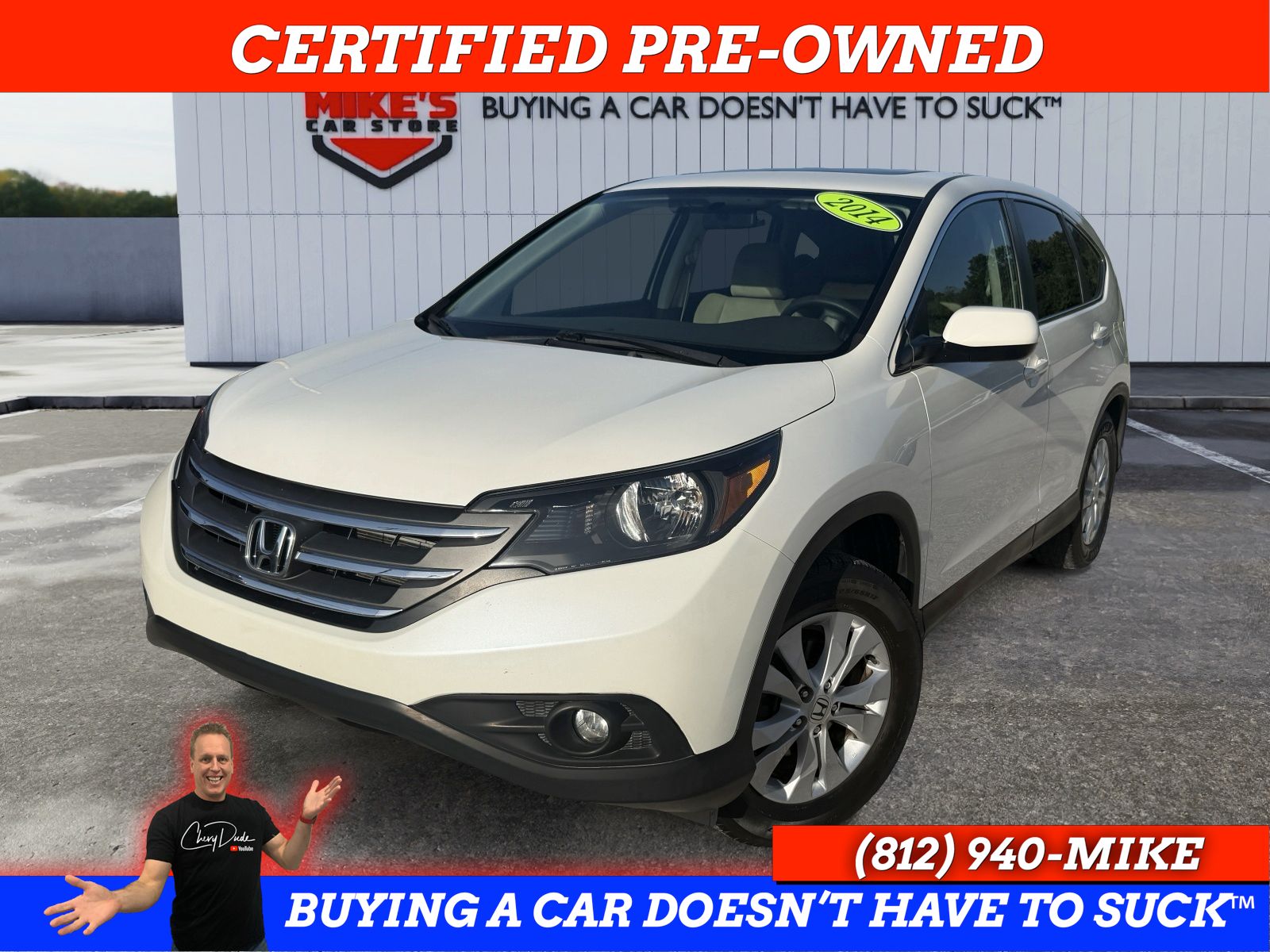 Diamond White Pearl 2014 Honda CR-V SUV / Crossover All-Wheel Drive 5-Speed Automatic
