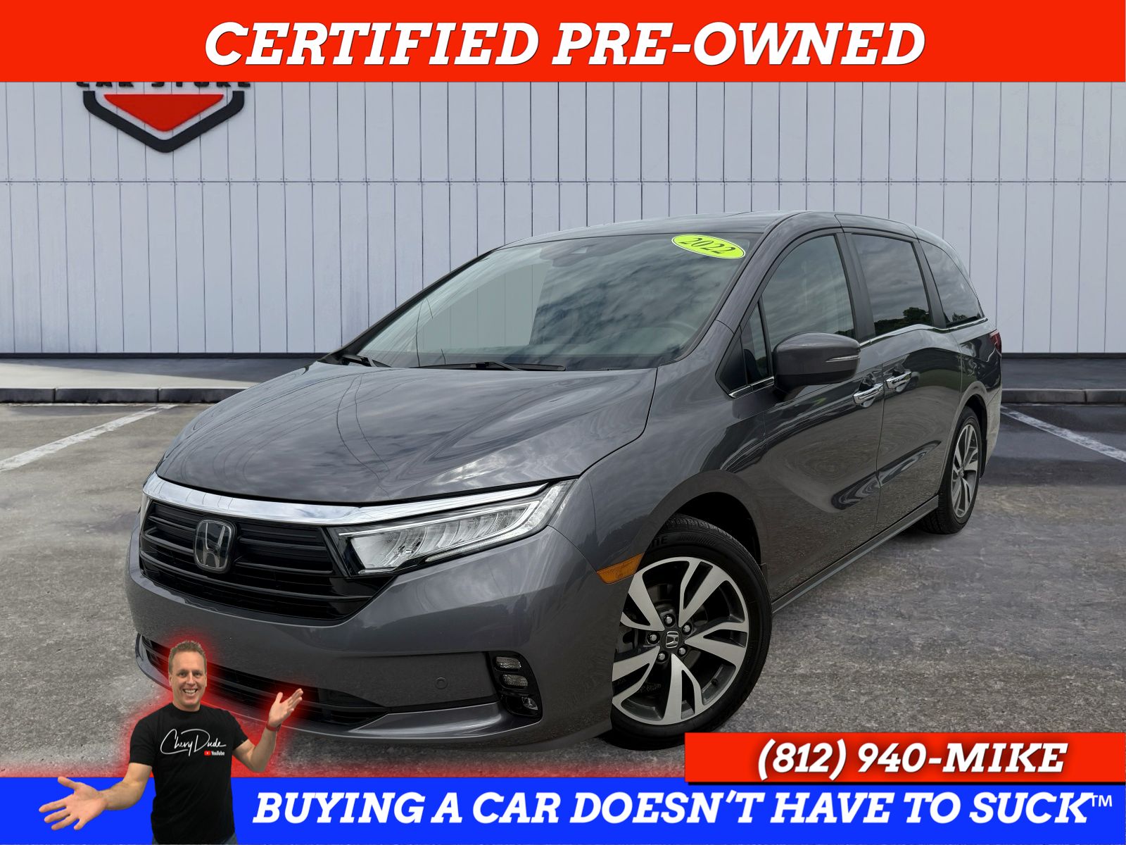 Gray 2022 Honda Odyssey Minivan Front-Wheel Drive Automatic