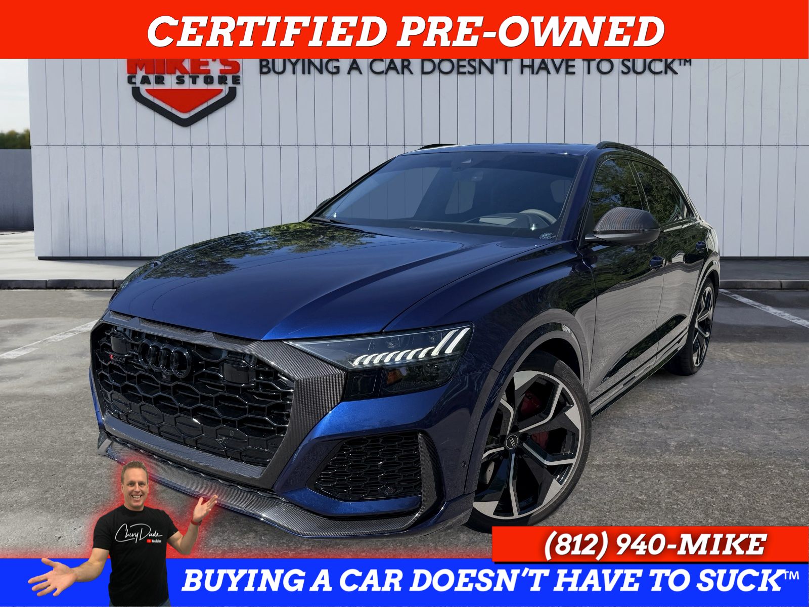 Navarra Blue Metallic 2024 Audi RS Q8 4.0T quattro AWD SUV / Crossover All-Wheel Drive 8-Speed Automatic