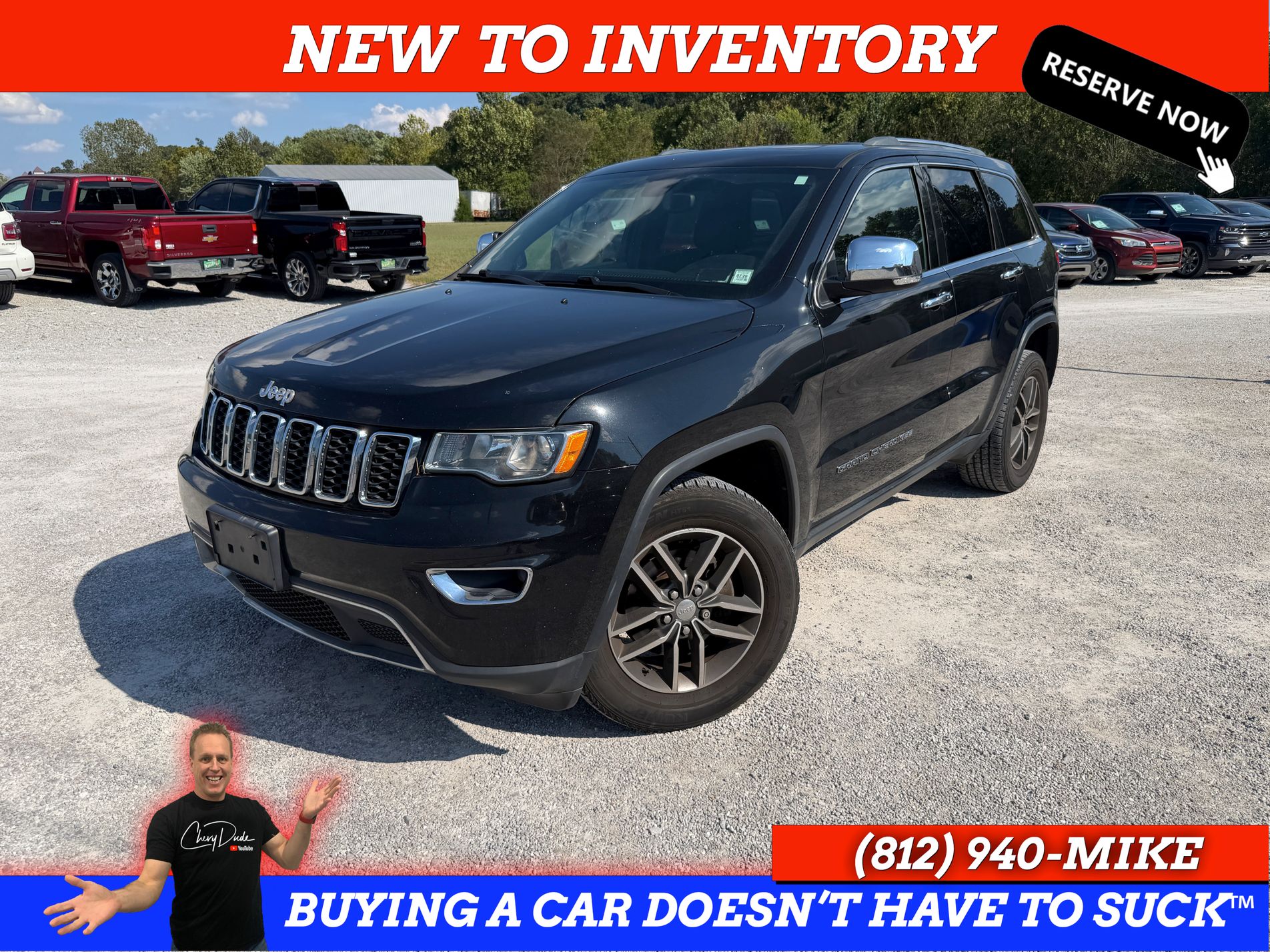 Diamond Black Crystal Pearlcoat 2018 Jeep Grand Cherokee SUV / Crossover Four-Wheel Drive 8-Speed Automatic