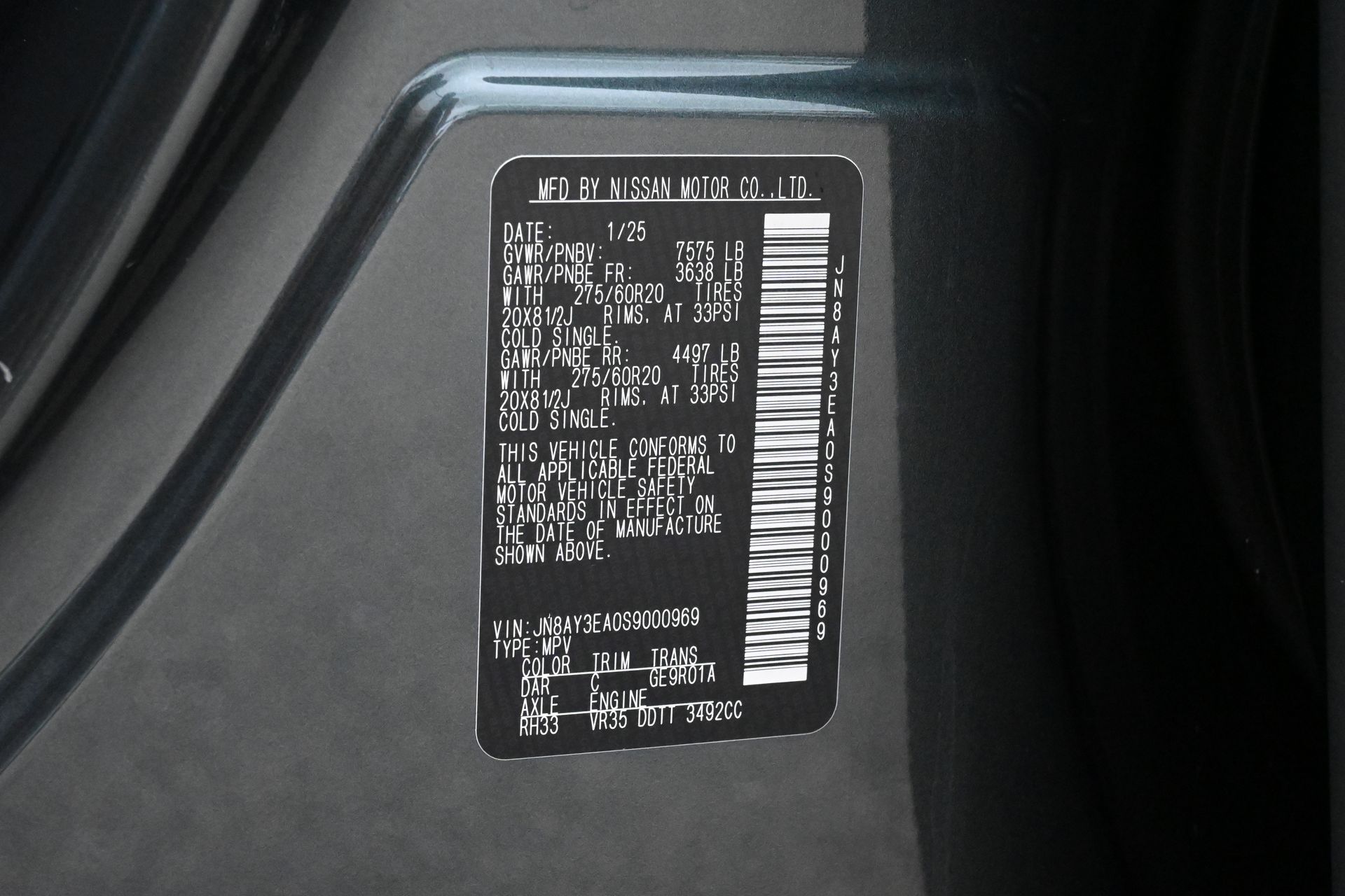 2025 Nissan Armada Platinum White at Central Houston Nissan