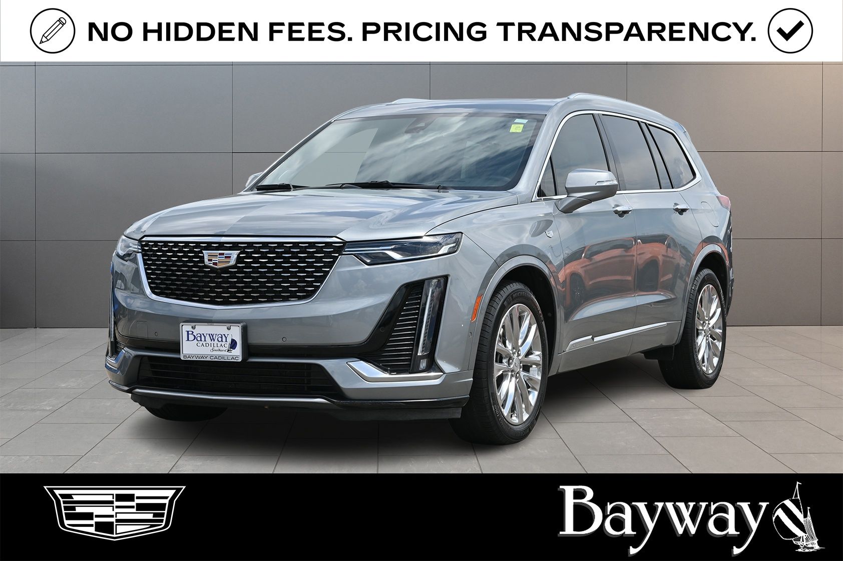 2023 Cadillac XT6 Premium Luxury Silver at Bayway Cadillac of The Woodlands