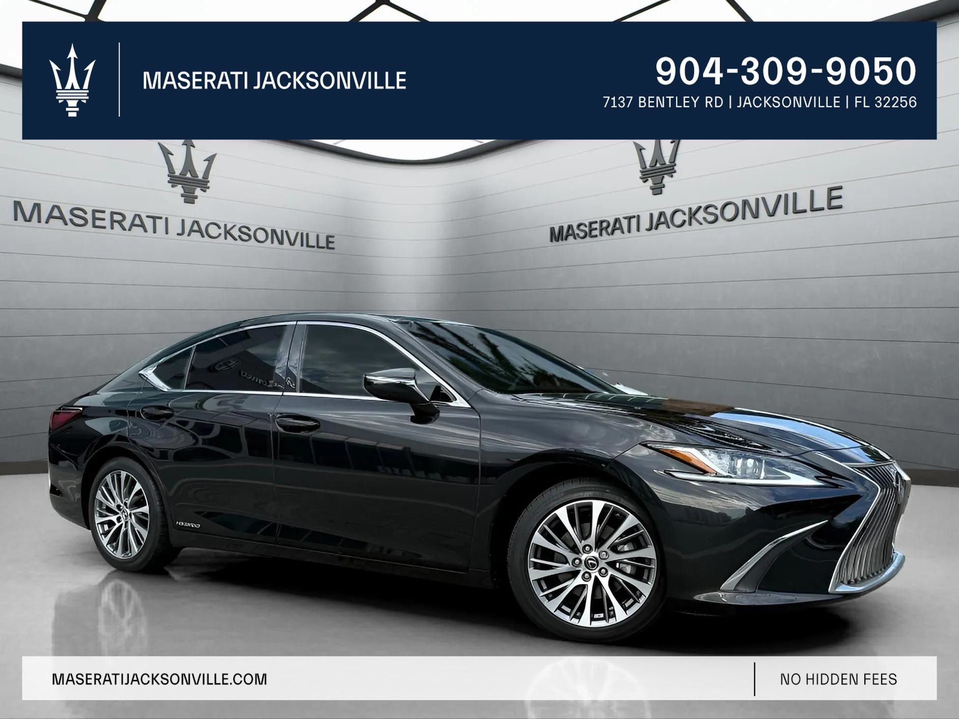 Black (Caviar) 2020 Lexus ES Hybrid 300h FWD Sedan Front-Wheel Drive Continuously Variable Transmission