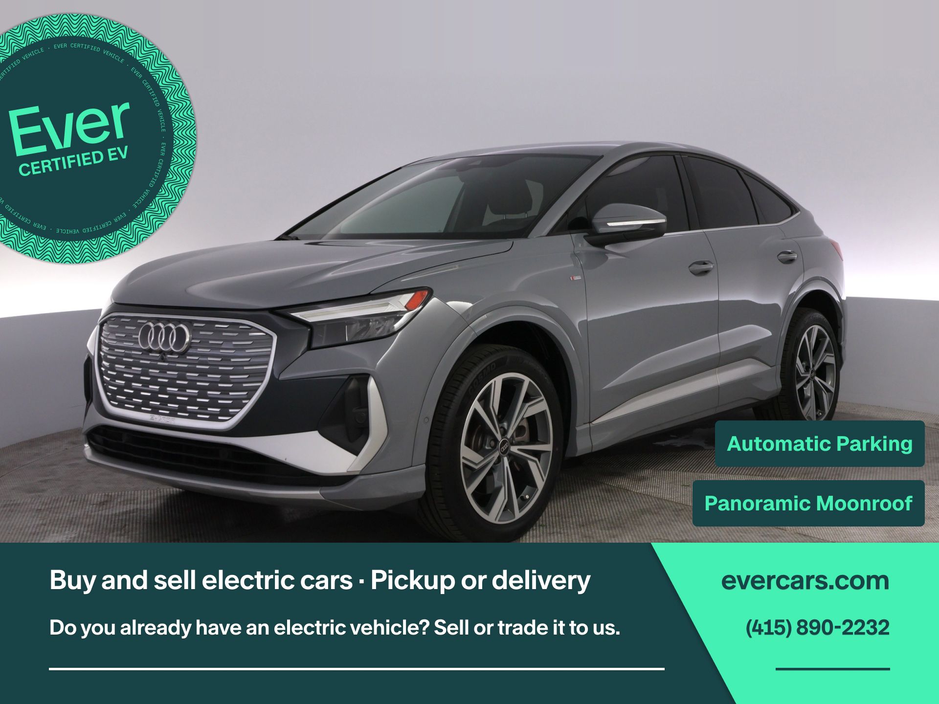Pebble 2023 Audi Q4 e-tron Sportback Sedan All-Wheel Drive Automatic